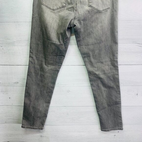 Blank NYC Womens Reade Crop Jeans In Skyscraper Crystal Stripe Stretch Size 31 - Picture 10 of 12